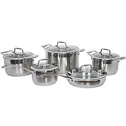 Gourmet Chef 10 piece Stainless Steel Cookware Set  