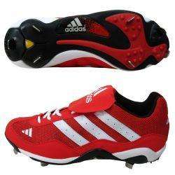 Adidas Classic Mens Red Pro Baseball/ Softball Shoes  