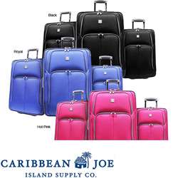 Caribbean Joe Newport Water repellant 3 piece Luggage Set   