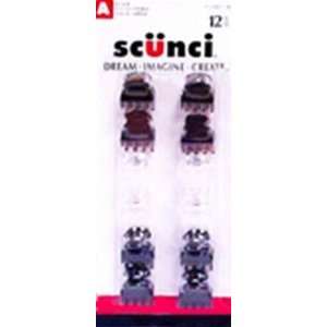  Scunci Jaw Clip Fas Min Oval Top 12Pk (3 Pack): Health 