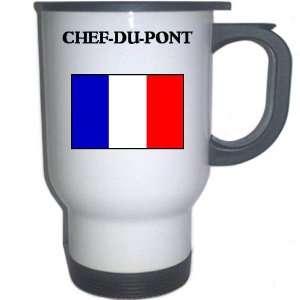 France   CHEF DU PONT White Stainless Steel Mug 