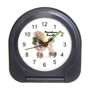 Poodle Miniature Travel Alarm Clock 