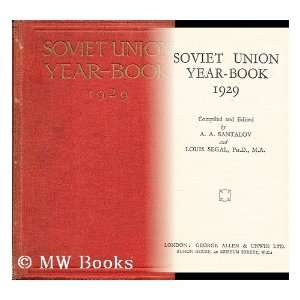  Soviet Union year book 1929 A. A. & Segal, Louis (Eds 