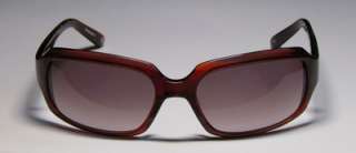 NEW VERA WANG 84 STYLISH CABERNET TEMPLES BROWN FRAME SUNGLASSES 