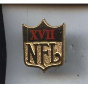  Original 1983 Super Bowl 17 Press Pin NRMT   NFL Pins and 
