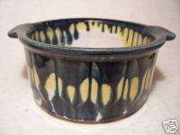 Glazed Stoneware or Pottery Small Casserole  Mkd Wesson  