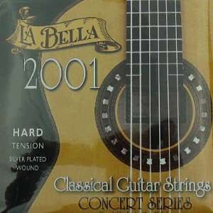   LaBella 2001 Hard Tension Classic Guitar Strings Musical Instruments