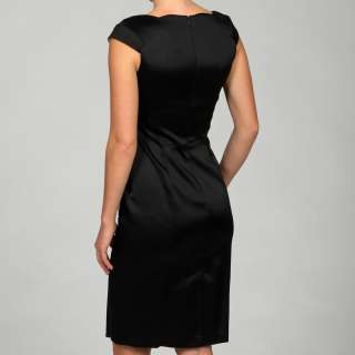 Jax Womens Black/ Pearl Cap sleeve Dress  Overstock