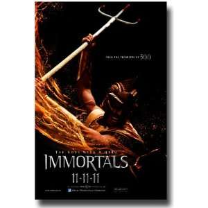  Immortals Flyer   2011 Movie Promo 11 X 17   Mickey Rourke 