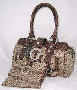 GUESS Primary Bag Purse Satchel Sac Wallet Checkbook  
