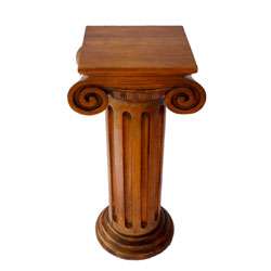 Hand carved Tall Pedestal Table  