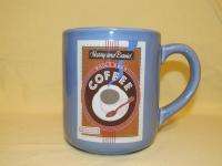 Harry & David Whole Bean Coffee Mug Cup Large Blue  