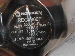 Norgren REG1800P Gas Regulator 300 PSIG NEW  