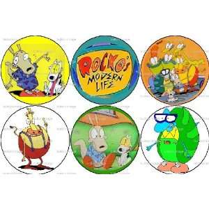   MODERN LIFE Pinback Buttons Nickelodeon Wallaby 