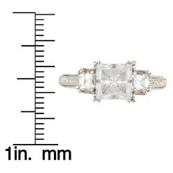 Tacori Platinum CZ and 1/2ct TDW Diamond Engagement Ring (G, VS) (Size 
