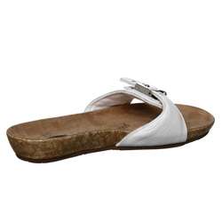 Dr. Scholls Womens Haven Leather Slip on Sandals  