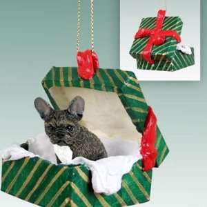  French Bulldog Green Gift Box Dog Ornament: Home & Kitchen