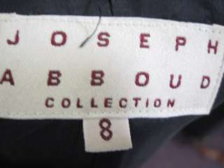 JOSEPH ABBOUD Black Check Blazer Pants Suit Outfit Sz 8  