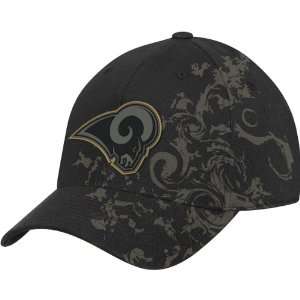 Reebok St. Louis Rams Structured Flex Hat: Sports 