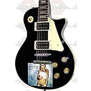    BRITNEY SPEARS AUTOGRAPHED 12 STRING SIGNED GUITAR 