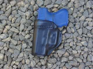 Glock**26 27** inside waist band leather holster black  