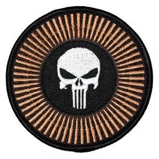  Marvels PUNISHER Classic Skull Chest Embroidered PATCH 