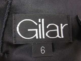 GILAR Black Velvet Sleeveless Strapless Top Sz 6  