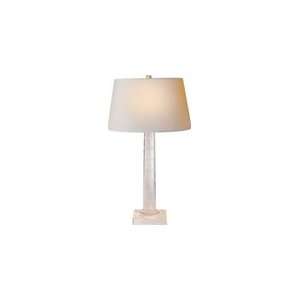Chart House Scored Column Bedside Lamp with Shade by Visual Comfort 