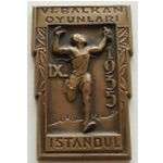   Greece Bulgaria Romania medal plaque Balkans Sport Games Istanbul 1935