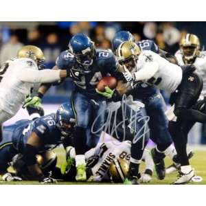  Marshawn Lynch Autographed/Hand Signed Seattle Seahawks 