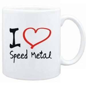  Mug White  I LOVE Speed Metal  Music