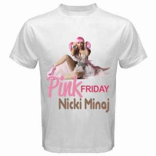 Nicki Minaj Rab Album Pink Friday Funny White T Shirt  