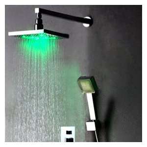  Factory drop ship Chrome Wall mount LED Shower Faucet 