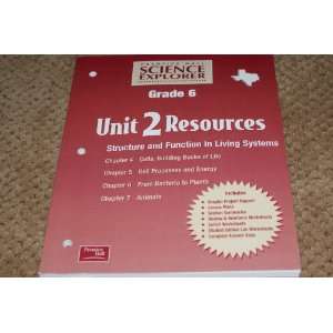   Texas Edition Unit 2 Resources Structure and Funtion in Living Systems