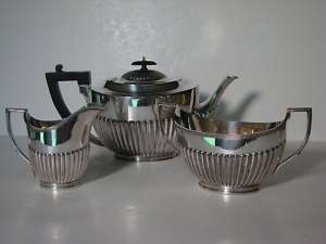 Georgian Design Silver Plate Tea Set William Hutton  