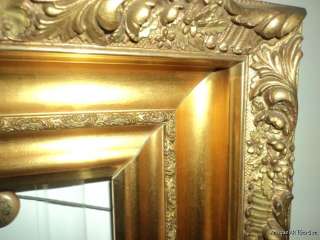  , heavy square picture frame, elaborate gesso , gilt gold paint 