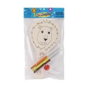  Crafty Craft n Play Paddle Ball Kit Lion; 6 Items/Order 