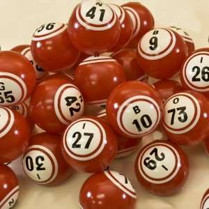  Red Bingo Balls   Pro Series Toys & Games