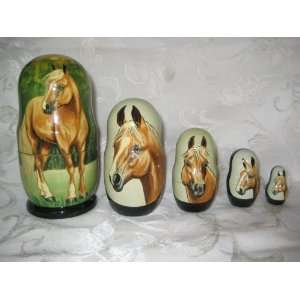  Horse Theme Russian Nesting Doll 