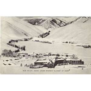   Postcard Panoramic Winter Scene   Sun Valley Idaho: Everything Else