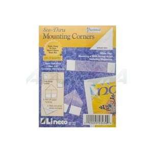  Lineco Self Folding Mounting Corners, 7/8 Clear (100/Pkg 