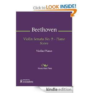 Violin Sonata No. 9   Piano Score Sheet Music Ludwig van Beethoven 