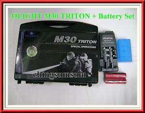 OLIGHT M30 Triton Cree MC E LED 18650 Flashlight + SET  