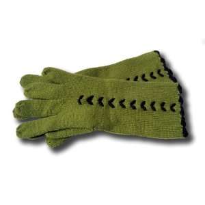  Red Fish Designs Cashmere Gloves Green 