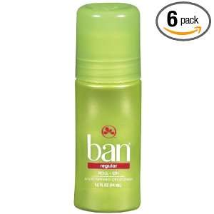  Ban Roll on Antiperspirant & Deodorant, Regular, 1.5 Oz 