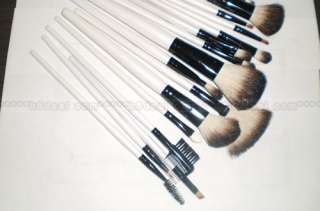 New 16 Pcs Studio Cosmetic Make up Brush Set White  