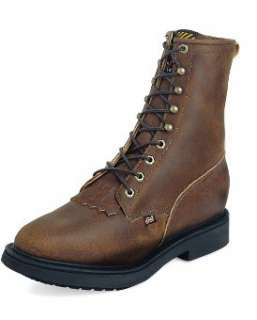 NEW Justin Mens Aged Bark Lacer Work Boot #760  