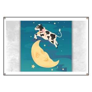  Banner Cow Jumped Over the Moon 