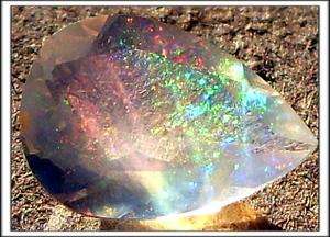   07ct Valuable Mexican Precious Contra Luz Opal With Color Play  
