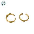 Brass Ear Cuffs Ear Wraps Smooth Embossed Design  